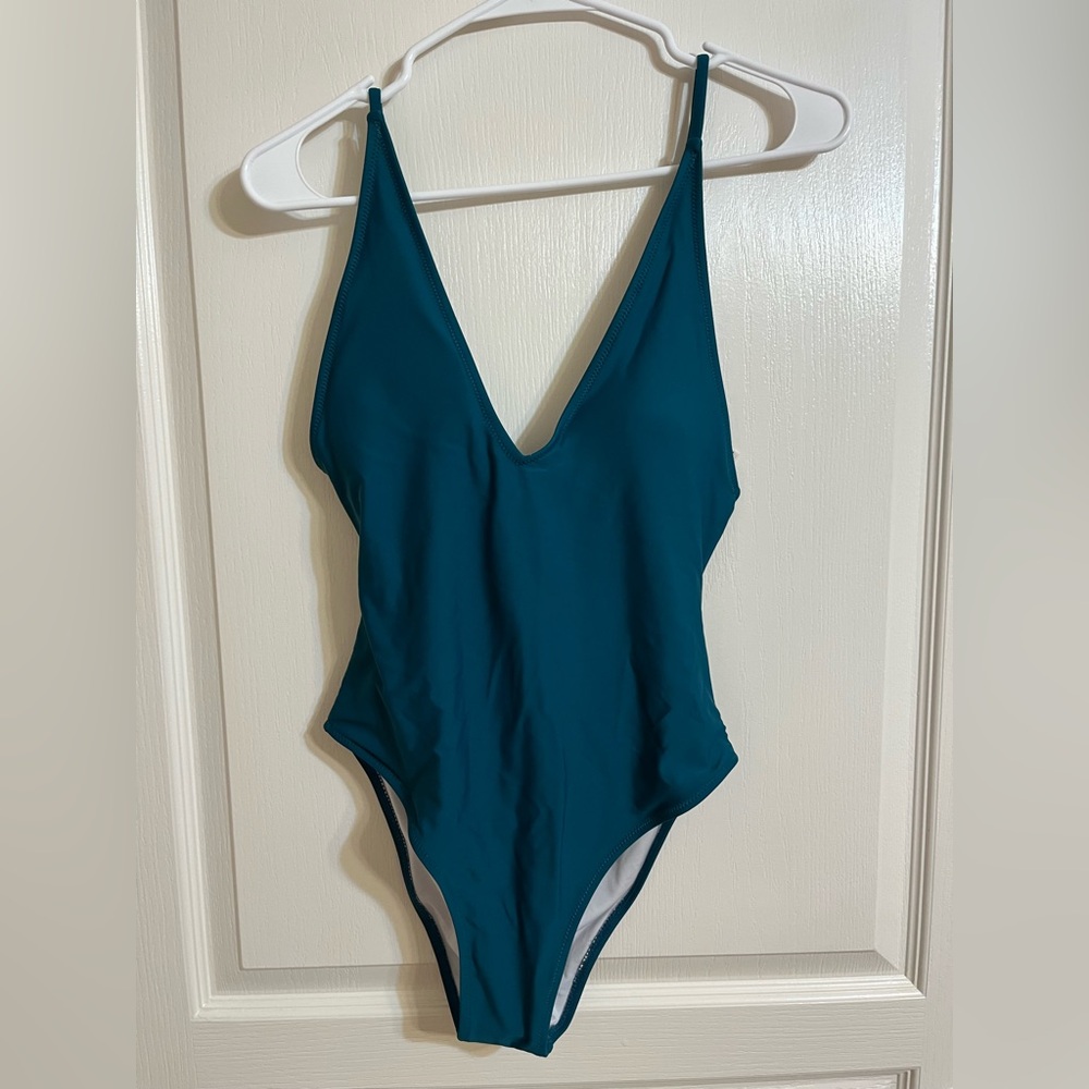 NWT Cupshe Teal One Piece Swimsuit